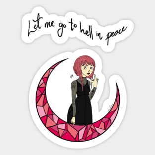 Let me go to hell Sticker